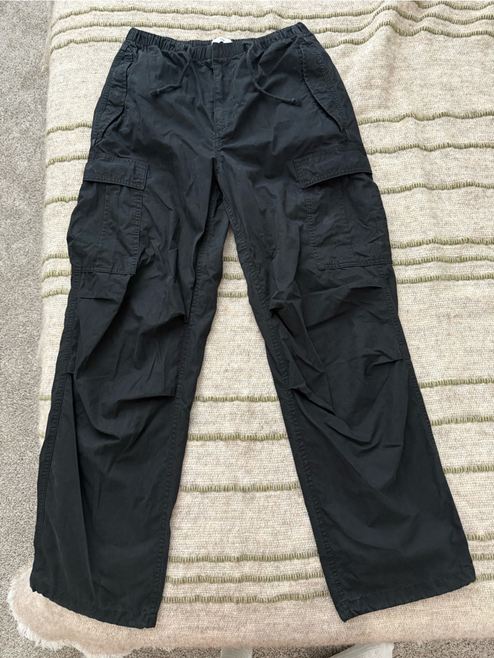 TNA Black Cargo Utility Pants